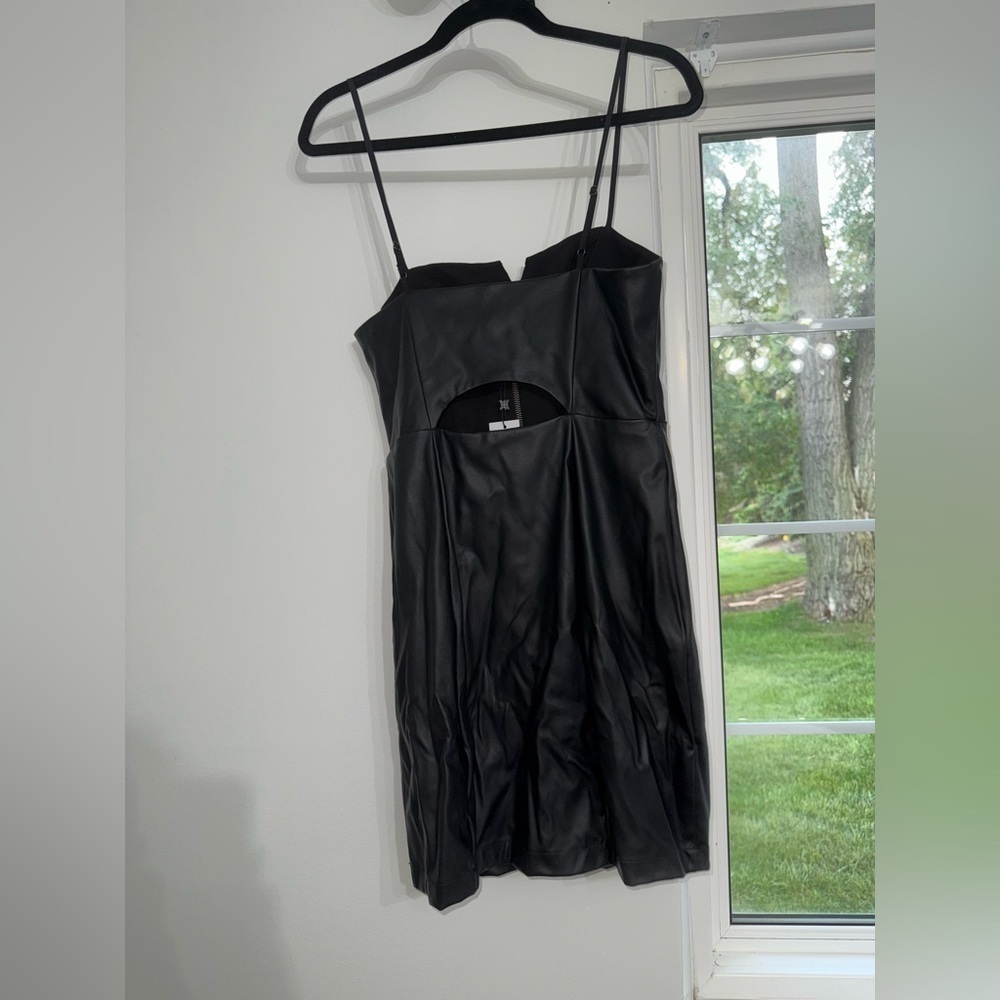 NWT BCBGeneration Black Leather Dress size 8 - Picture 5 of 6